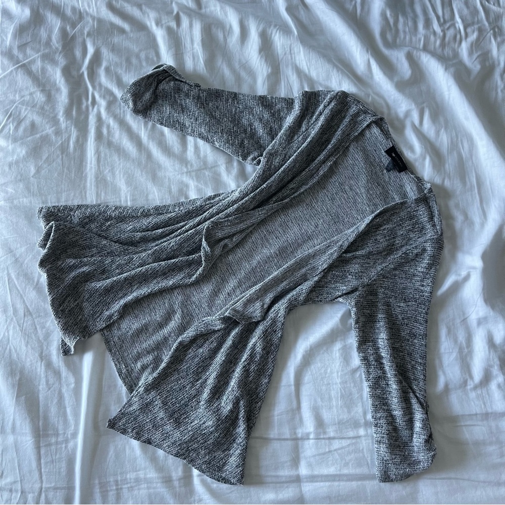 Grey Flowy Cardigan - Picture 2 of 3